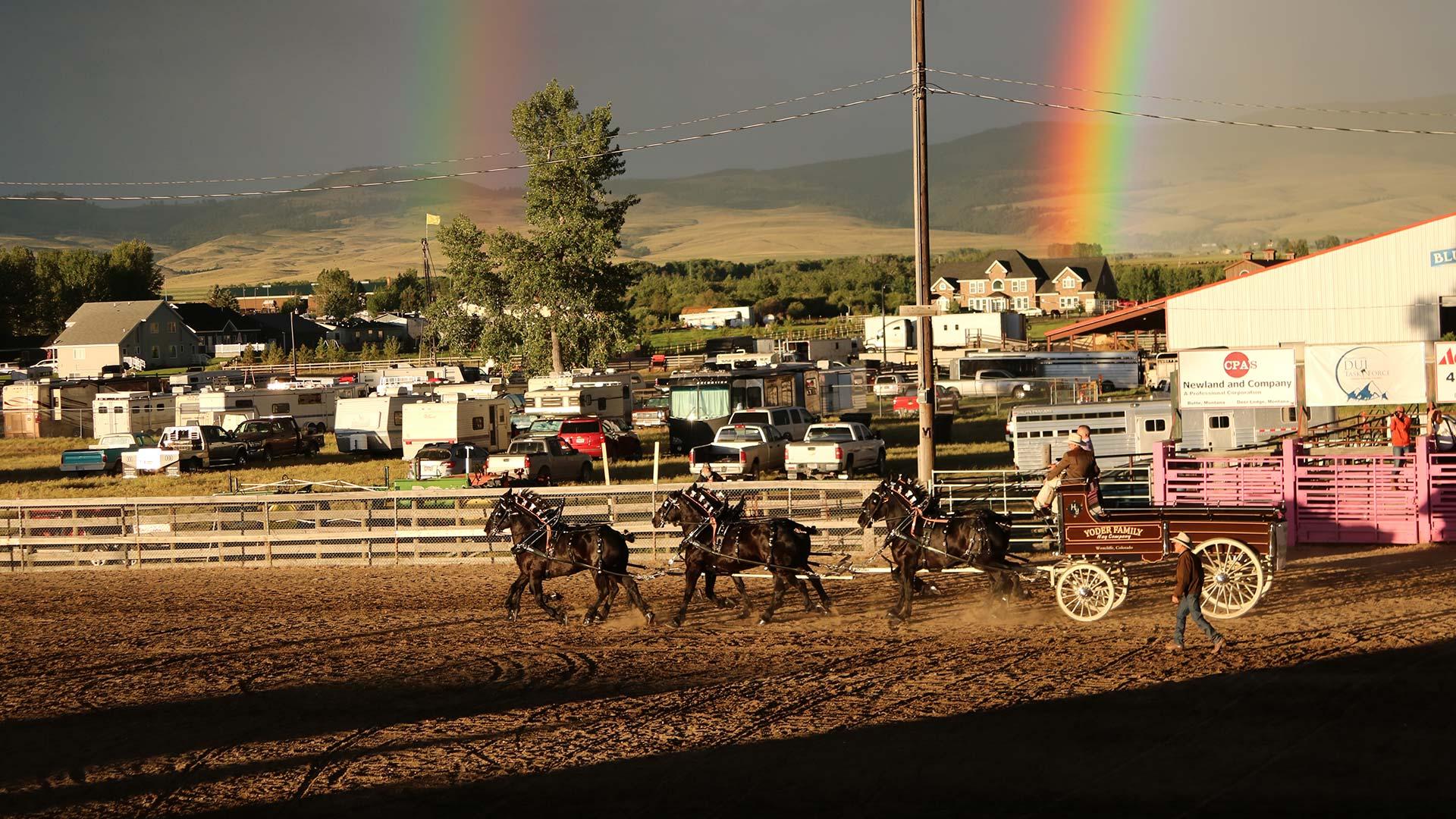 Historic Deer Lodge Hosts the Big Sky Draft Horse Expo.